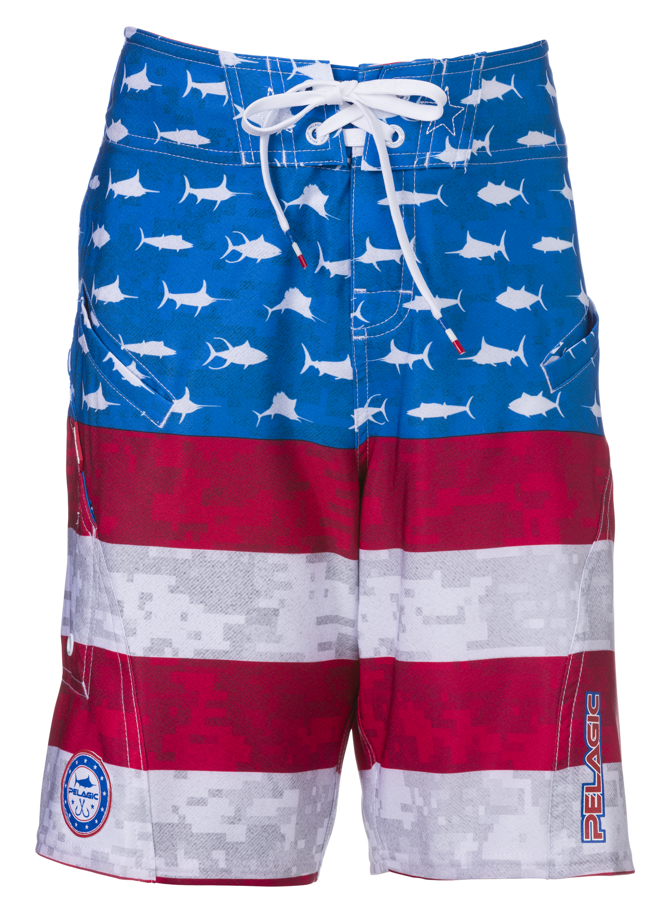 Pelagic Sharkskin Boardshort Shorts for Kids | Bass Pro Shops